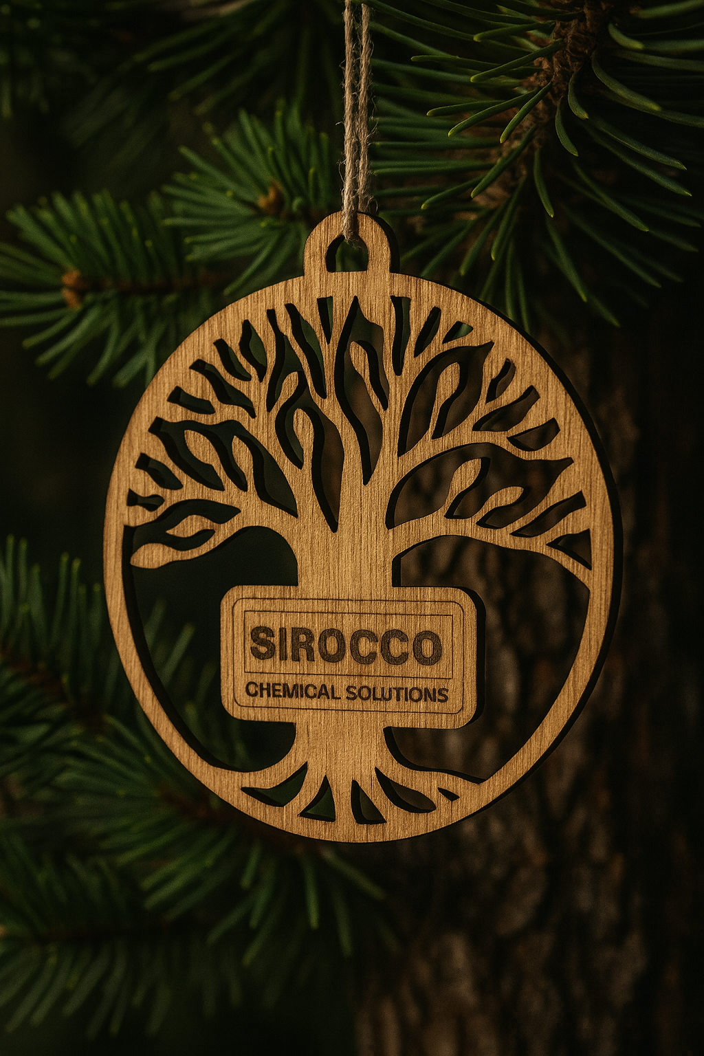 Laser Cut Tree Decorations - Custom