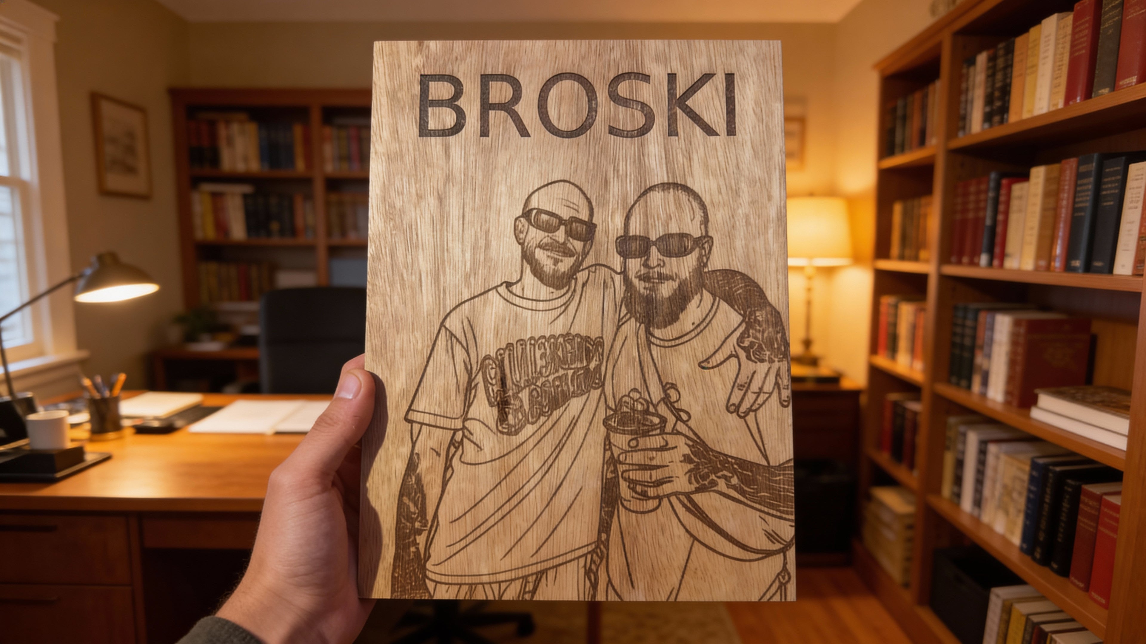 Engraved Photo on Timber - Custom