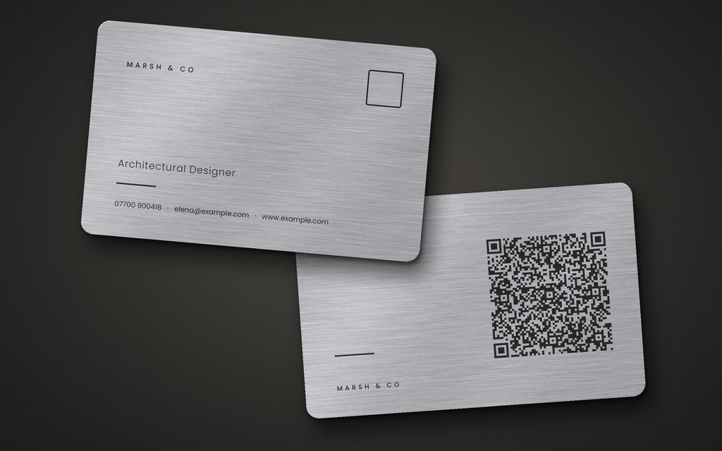 The Signature Steel Card – Engraved Metal Business Card