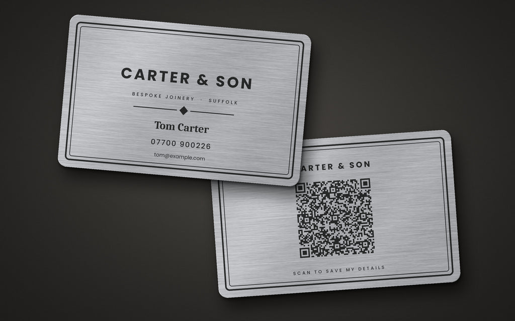 The Signature Steel Card – Engraved Metal Business Card