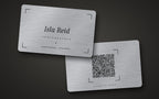 The Signature Steel Card – Engraved Metal Business Card
