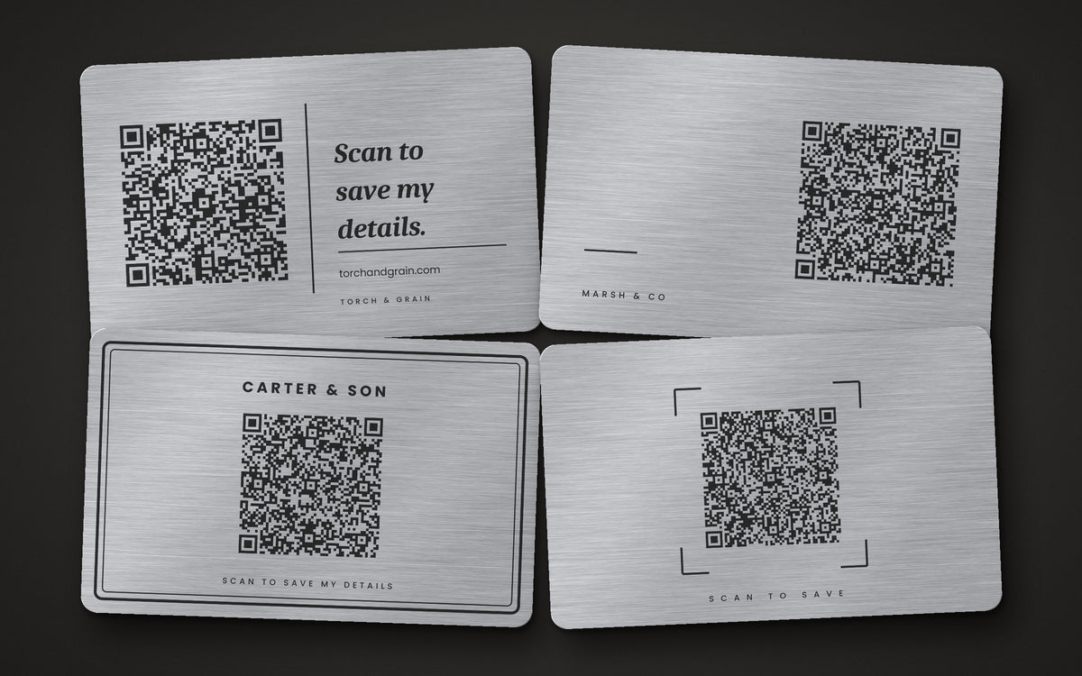 The Signature Steel Card – Engraved Metal Business Card