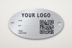 Engraved Stainless Steel ID Tag | 316 Marine Grade | Logo & QR Code