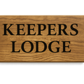 Custom Engraved House Sign – Personalised Oak Plaque