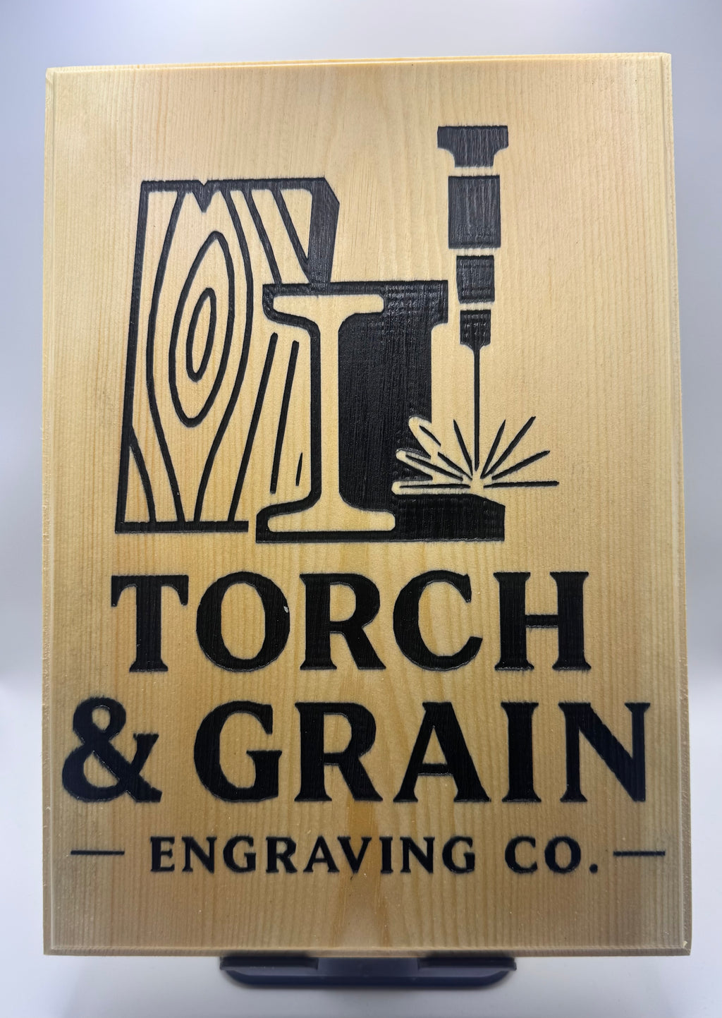 Custom Engraved House Sign – Personalised Oak Plaque