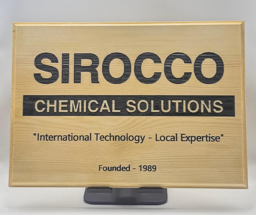 Custom Engraved House Sign – Personalised Oak Plaque